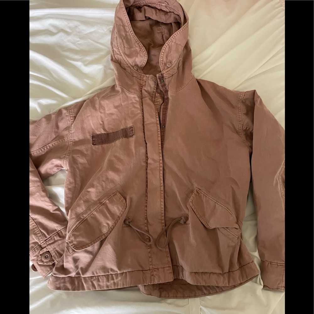 rose pink bomber jacket american eagle